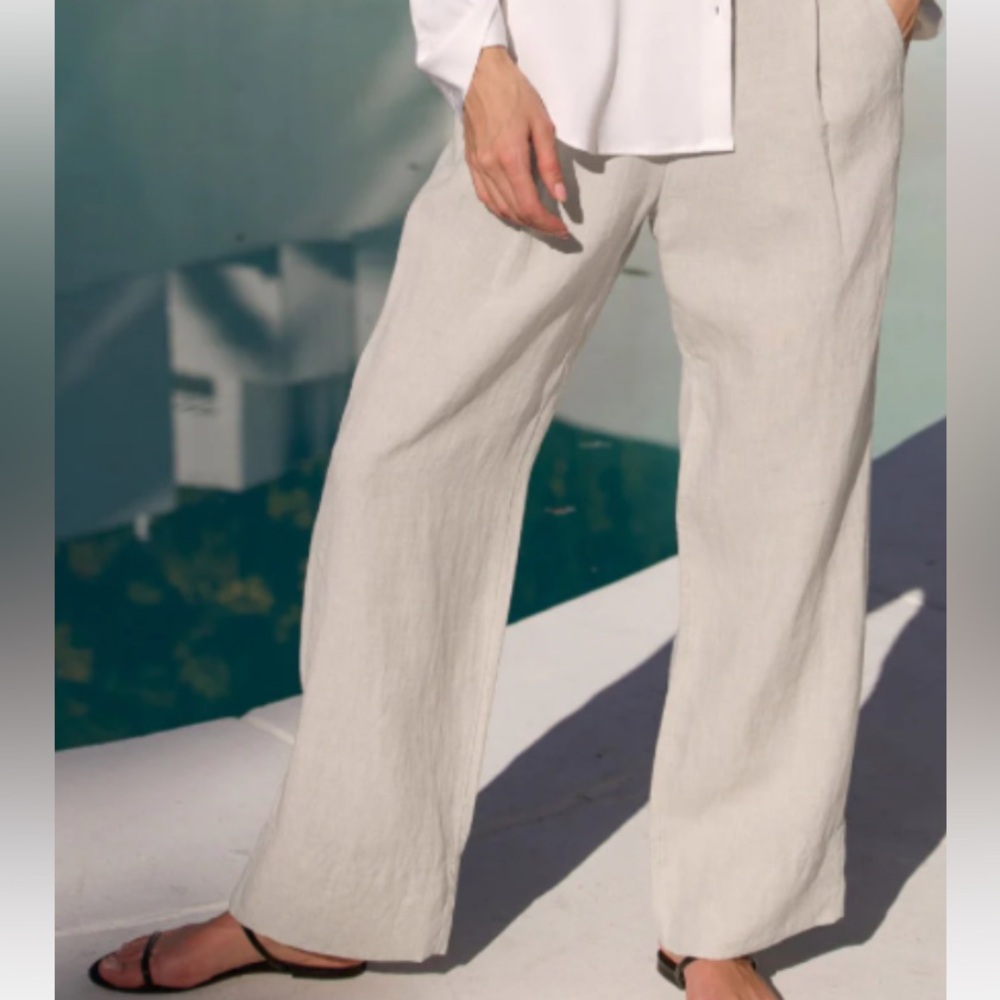 AYR Al Fresco Irish linen pant size M